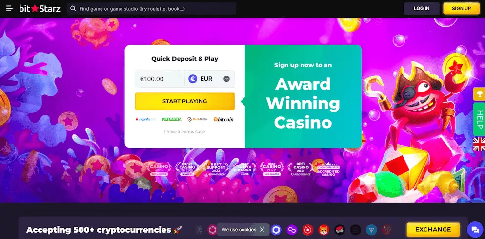 BitStarz Pagina principale